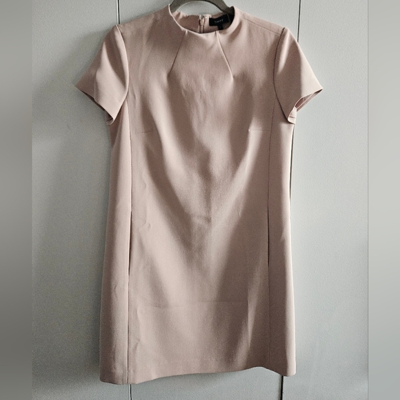 Theory Size 6 Light Pink Jasneah Admiral Mockneck Dress